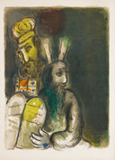 "Moreover they made garments of ministration…" (The Story of Exodus, M.465) by Marc Chagall