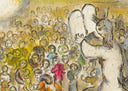 "For the cloude of the Lorde was upon..." (The Story of Exodus, M.467), 1966 by Marc Chagall - Detail