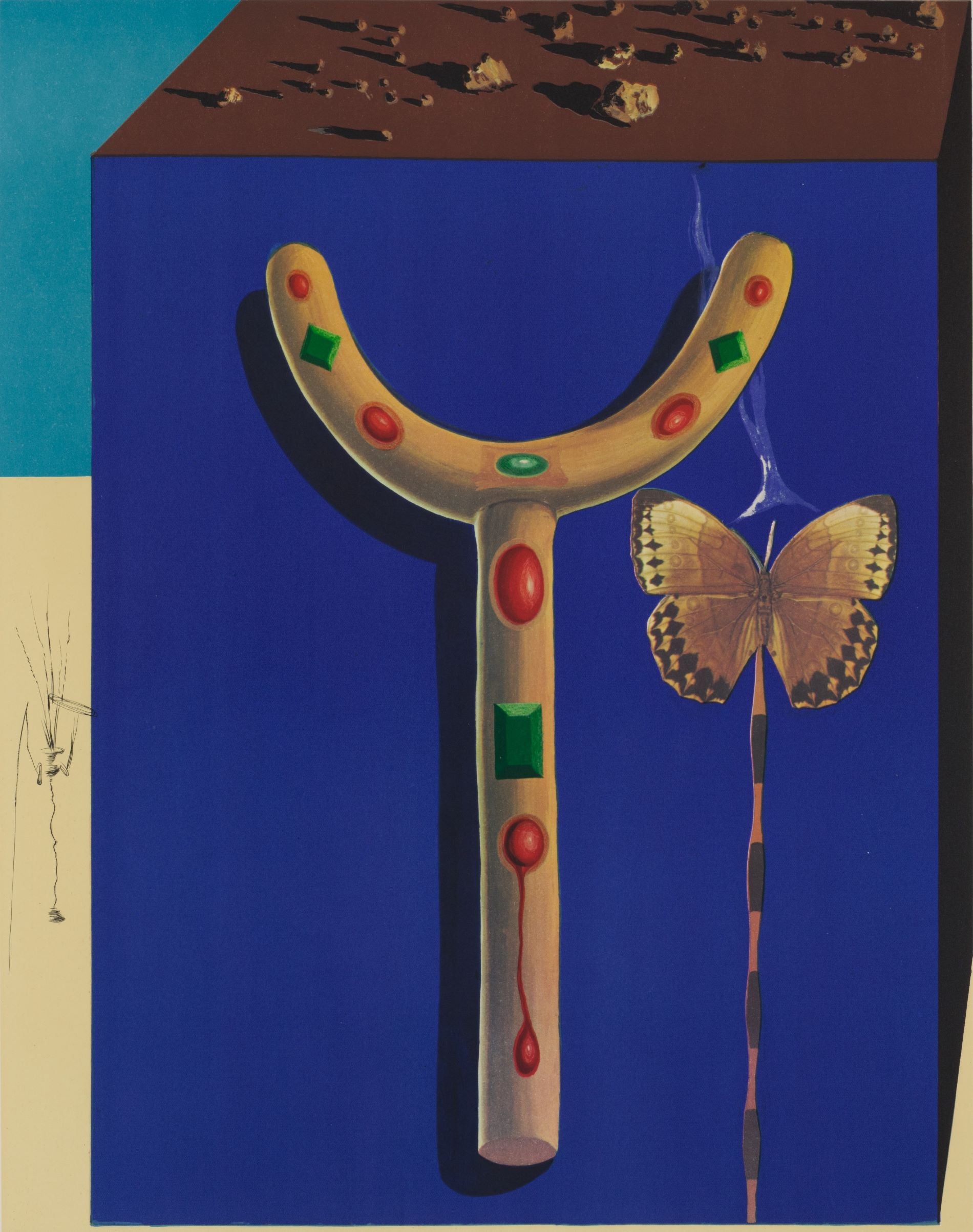 Surrealist Crutches (Plate K, Memories of Surrealism), 1971 by