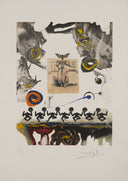 Surrealist Gastronomy (Plate L, Memories of Surrealism), 1971 by Salvador Dalí