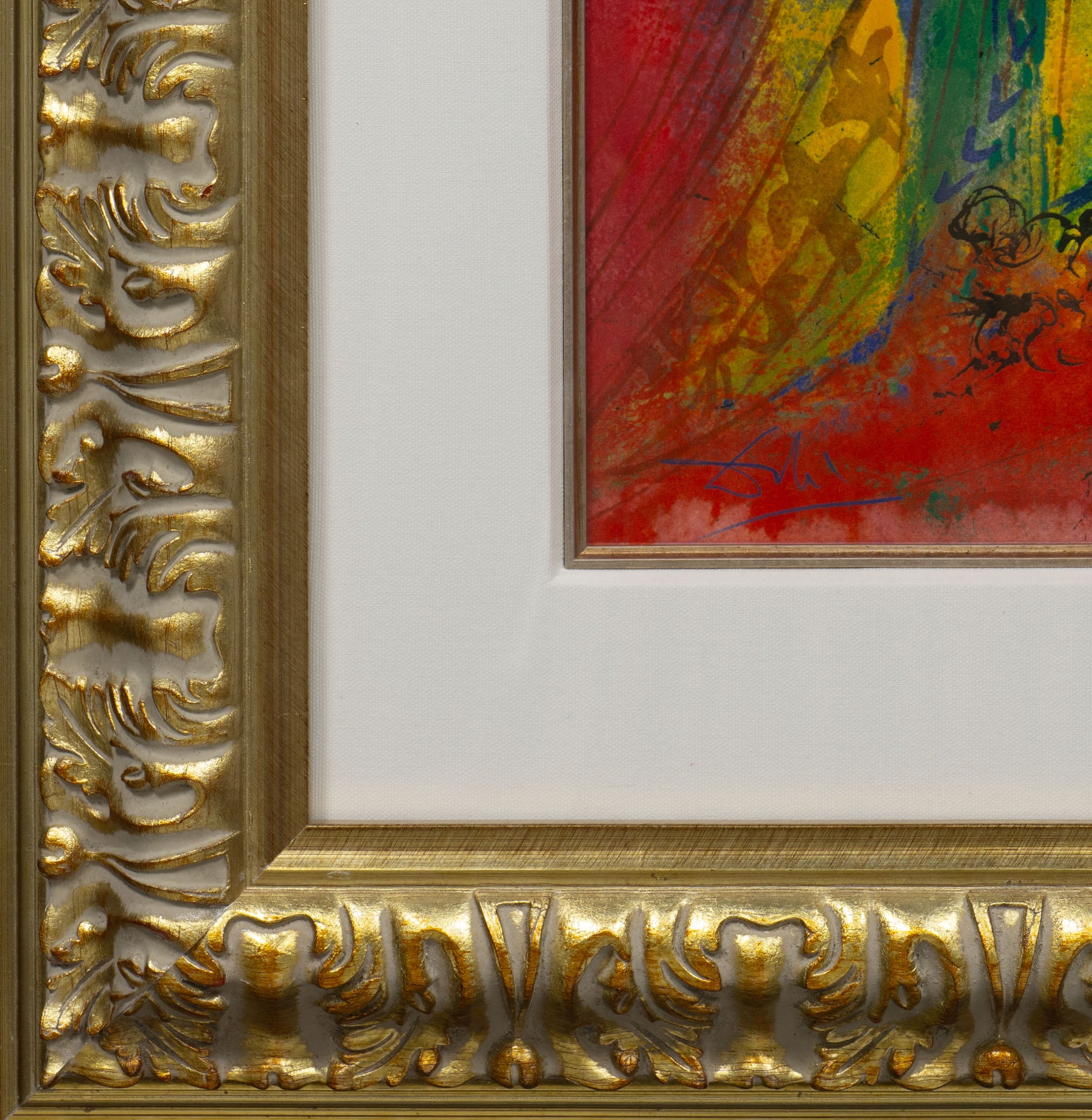 Act I, Scene IV, (Romeo & Juliet), 1975 by Salvador Dalí framed corner