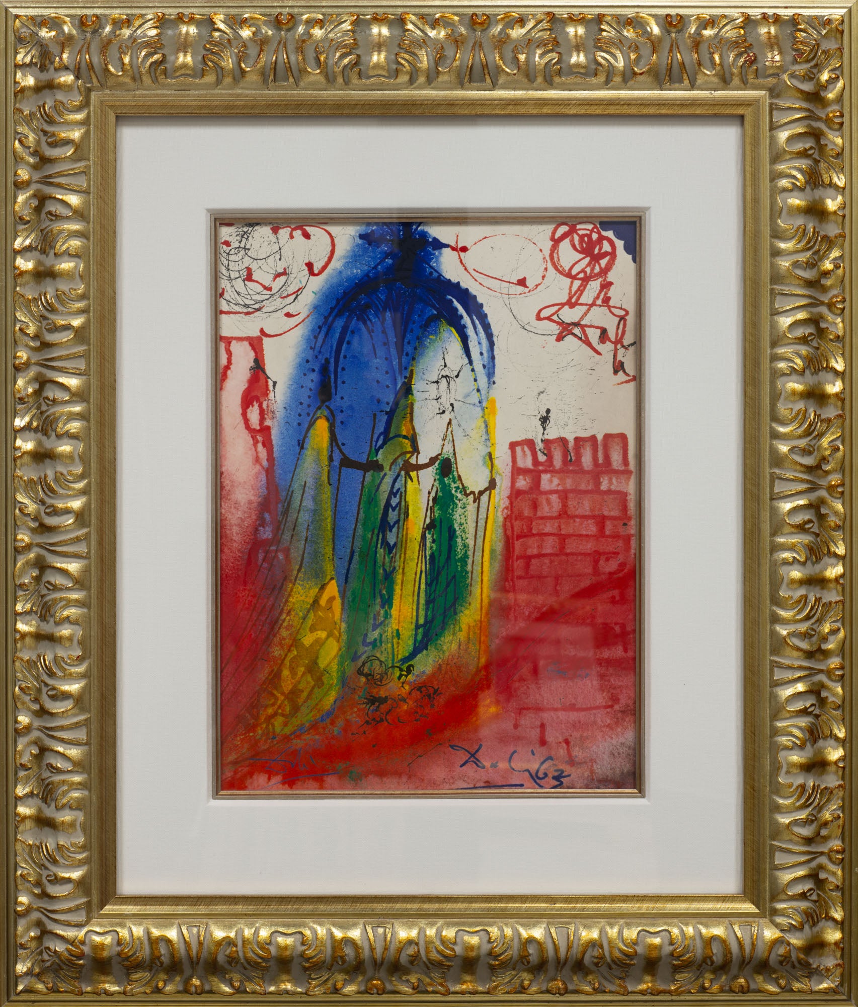 Act I, Scene IV, (Romeo & Juliet), 1975 by Salvador Dalí framed