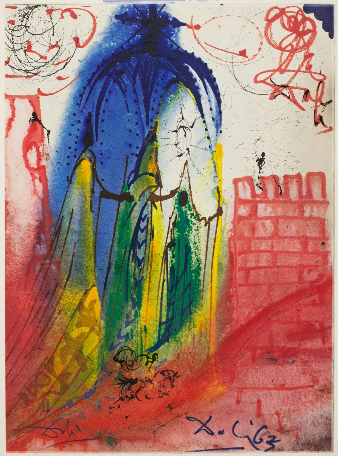 Act I, Scene IV, (Romeo & Juliet), 1975 by Salvador Dalí