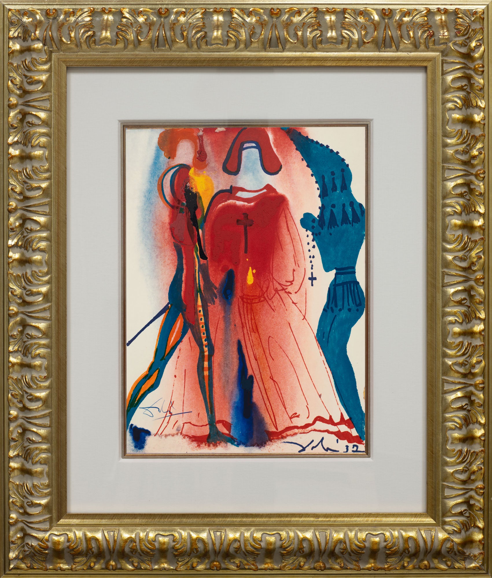 Act III, Scene I, (Romeo & Juliet), 1975 by Salvador Dalí framed