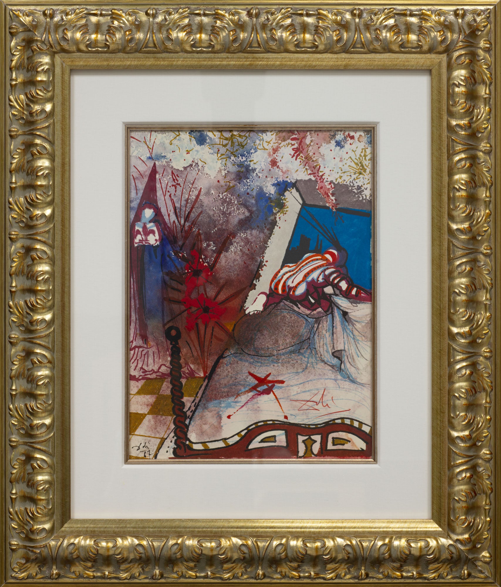 Act III, Scene V, (Romeo & Juliet), 1975 by Salvador Dalí framed