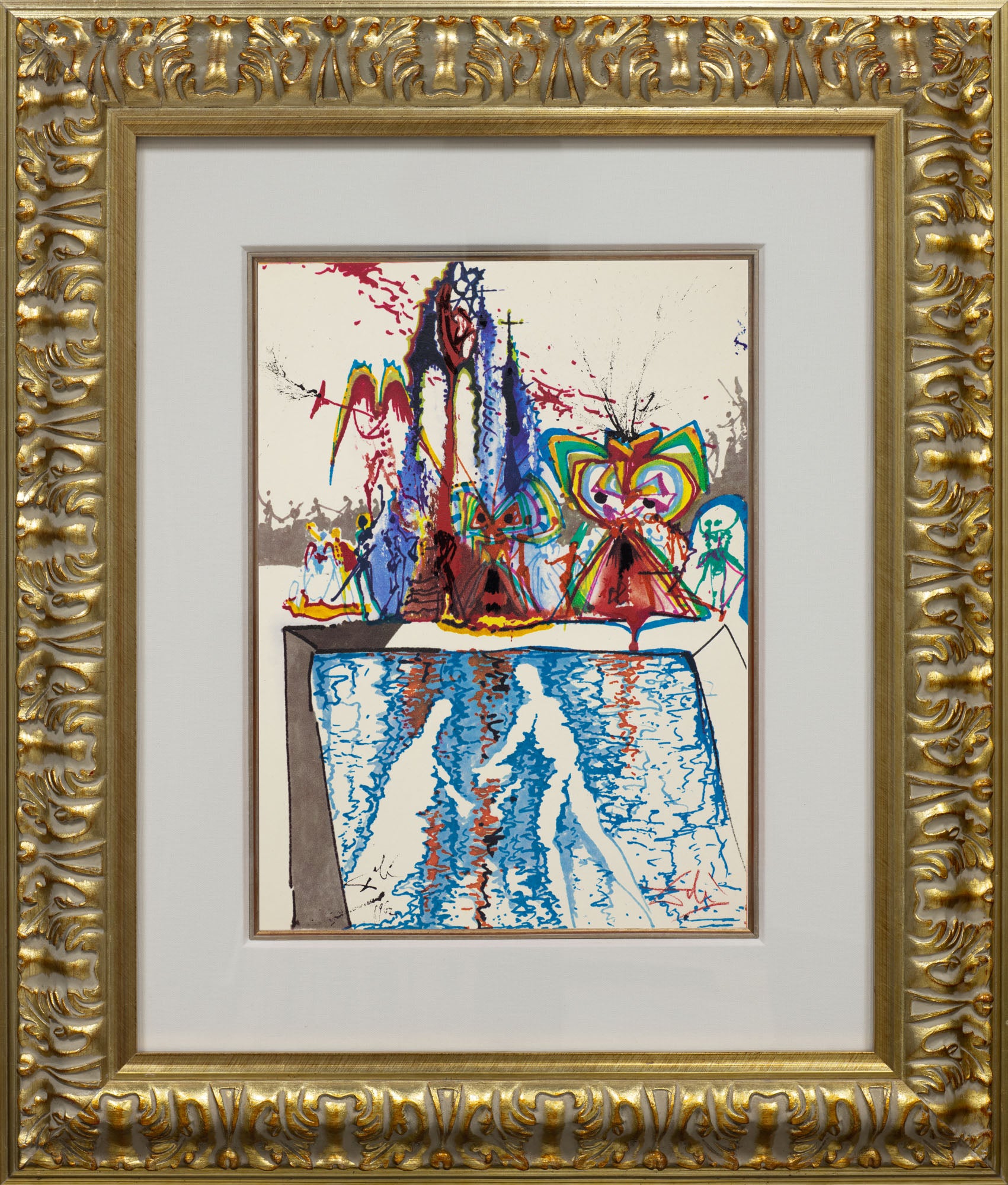 Act IV, Scene V, (Romeo & Juliet), 1975 by Salvador Dalí framed