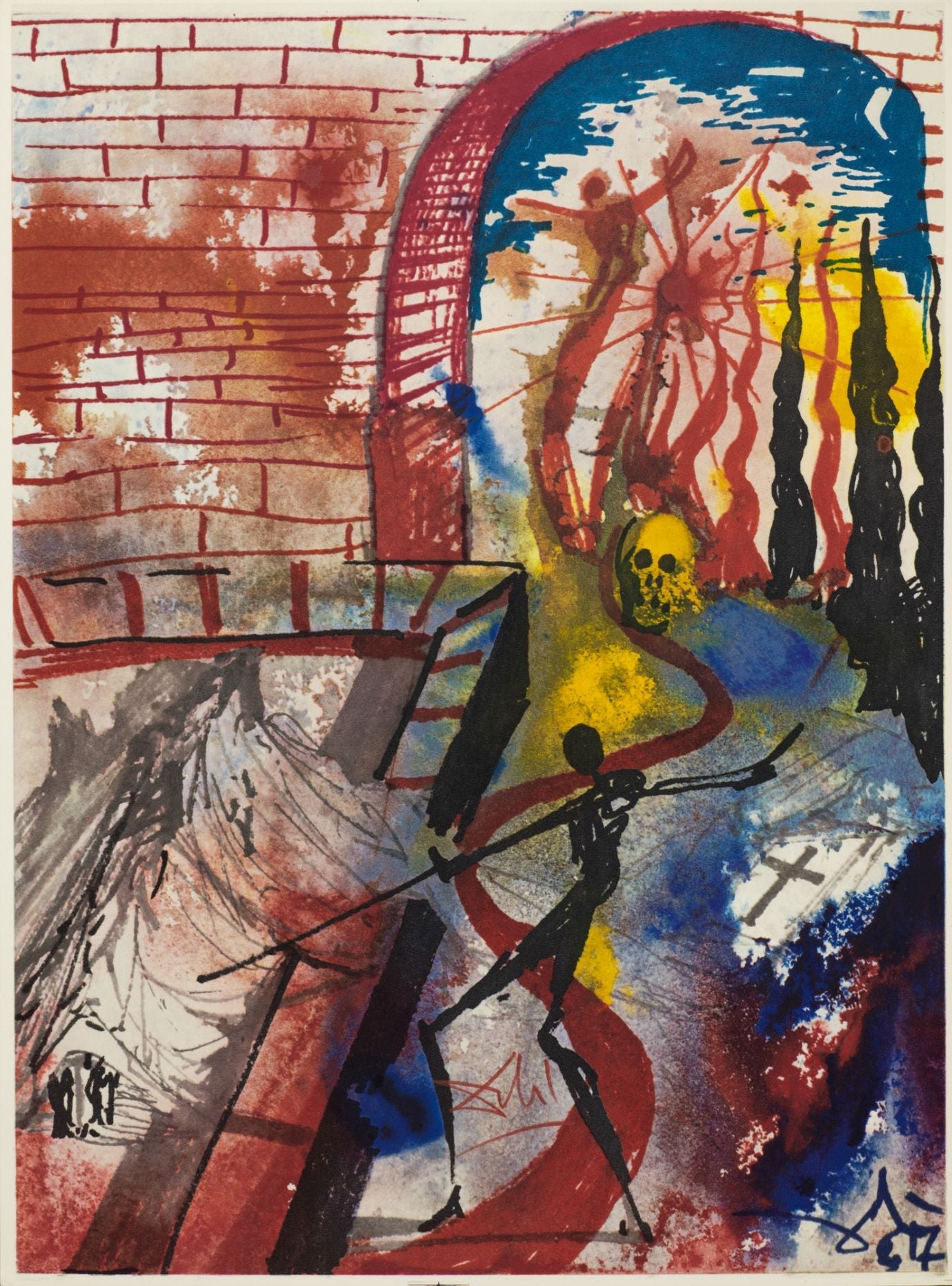Act V, Scene III-1, (Romeo & Juliet), 1975 by Salvador Dalí