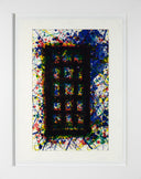 Concert Hall Set II (SF-231, L.224), 1977 by Sam Francis framed