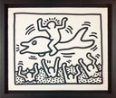Untitled (Man on Dolphin), 1987 by Keith Haring