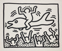 Untitled (Man on Dolphin), 1987 by Keith Haring