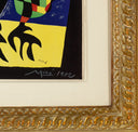 Dog Barking at the Moon (M.189) by Joan Miró detail corner