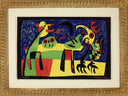 Dog Barking at the Moon (M.189) by Joan Miró framed
