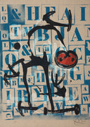 Joan Miró - The Literate - Red (Le Lettre Rouge) (M.548/616), 1969