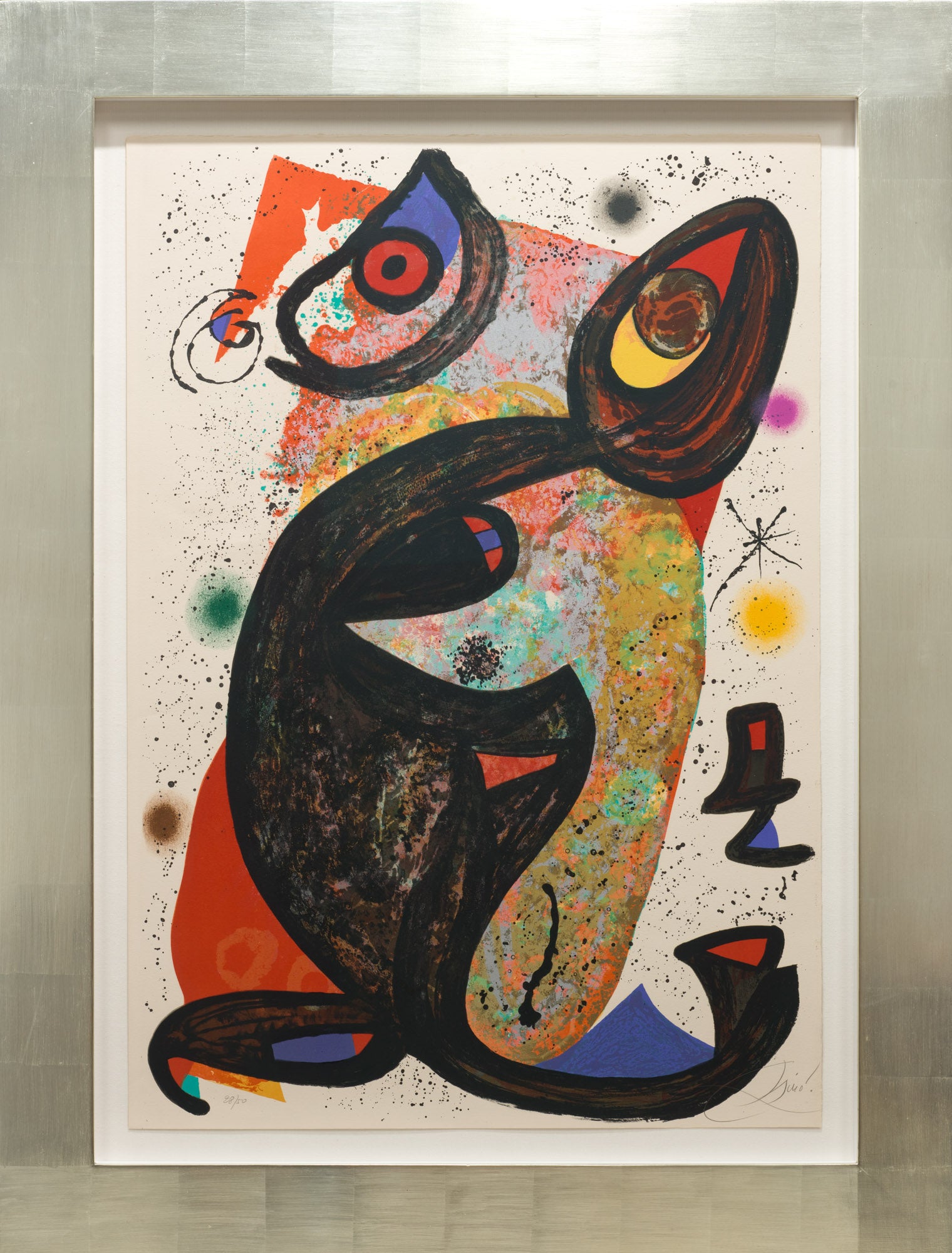 Onésime (M.1075 ) by Joan Miró framed