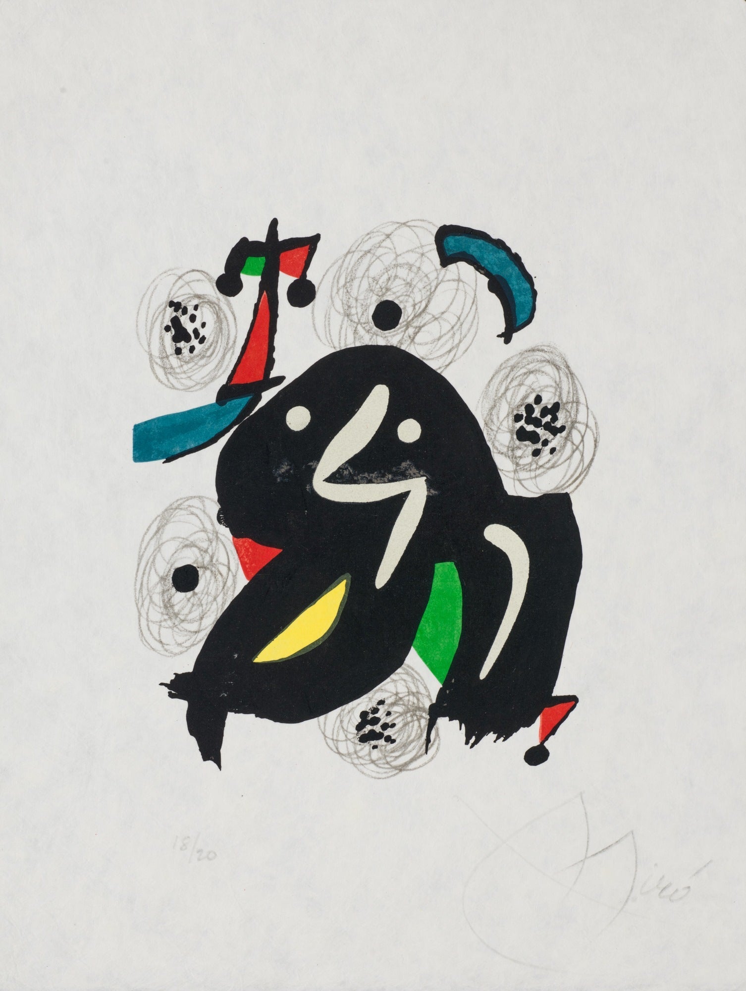 Untitled (La Mélodie Acide, M.1215), 1980 by Joan Miró