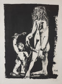 Vénus et l'Amour, d'après Cranach 2nd Variation, State II (B.613), 1949 by Pablo Picasso