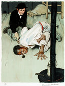 "Jim Got Down on His Knees" (Huckleberry Finn), 1972 by Norman Rockwell