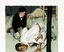 "Jim Got Down on His Knees" (Huckleberry Finn), 1972 by Norman Rockwell