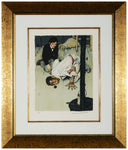"Jim Got Down on His Knees" (Huckleberry Finn), 1972 by Norman Rockwell