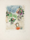 The Three Bouquets (M.845) by Marc Chagall