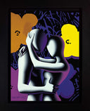 Blossoming Pop, 2023 by Mark Kostabi framed