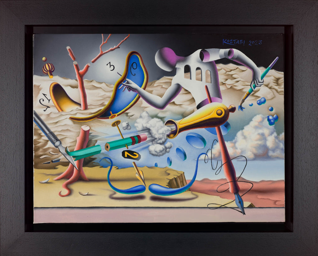 When the Ocean Dances with the Desert by Mark Kostabi