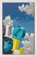 Four Letters in the Air no. 2, 2025 by Philippe Bertho framed