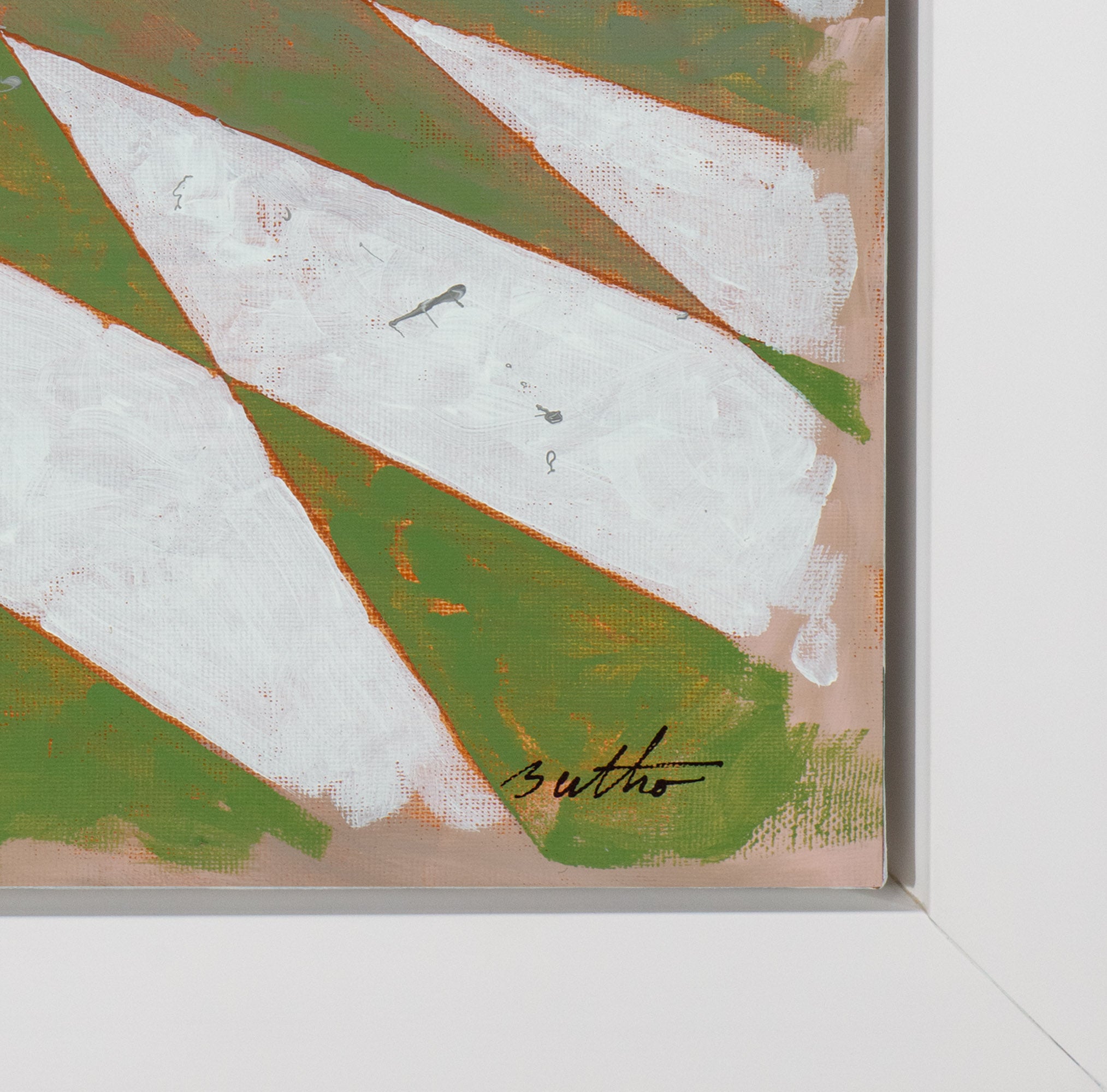 Campbell's Experience, 2025 by Philippe Bertho framed corner signature