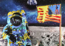 Moon Man (8826, blue-yellow), 2026 by DeVon Stanfield