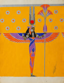 Egyptian Curtain Carrier (#2595), 1934 by Erté