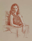 Untitled (Seated Portrait with Pillow), 2016