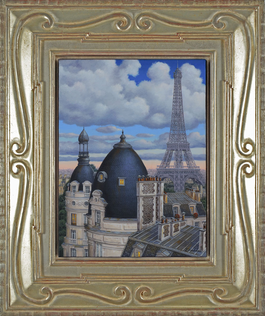 Rooftops with Eiffel Tower, 2018