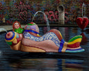 Stravinsky Fountain, Mermaid, 2023