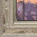 Purple Sunset, 2024 by Liudmila Kondakova corner framed detail