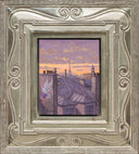 Purple Sunset, 2024 by Liudmila Kondakova framed in ornate frame