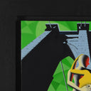 Simultaneous Memory, 2018 by Mark Kostabi detail corner