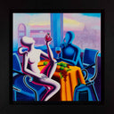 The Sweetness of Life, 2023 by Mark Kostabi framed
