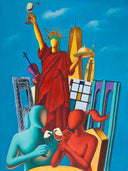 The Heartbeat of America, 2023 by Mark Kostabi