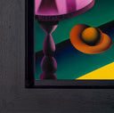 Radiant Awakening, 2023 by Mark Kostabi detail corner