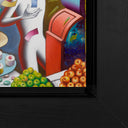 City of Dreams, 2024 by Mark Kostabi detail corner