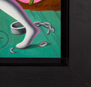 Free At Last, 2024 by Mark Kostabi detail corner
