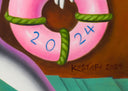 Free At Last, 2024 by Mark Kostabi signature
