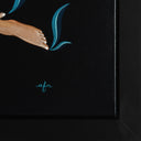 Reclining Nude in Cool Blue Flames, 2018