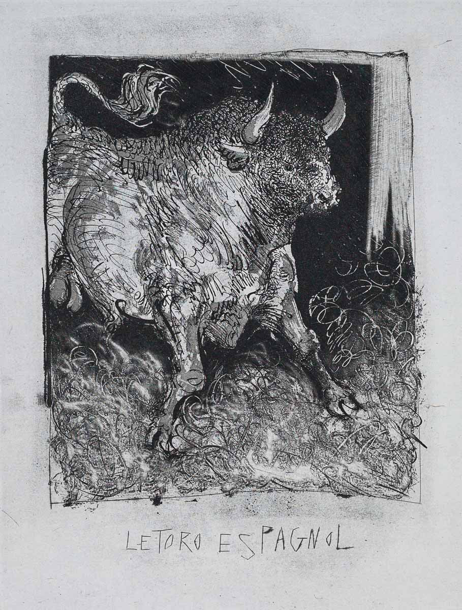 The Bull, 1942 (Histoire Naturelle - Textes de Buffon, B.331) by Pablo Picasso