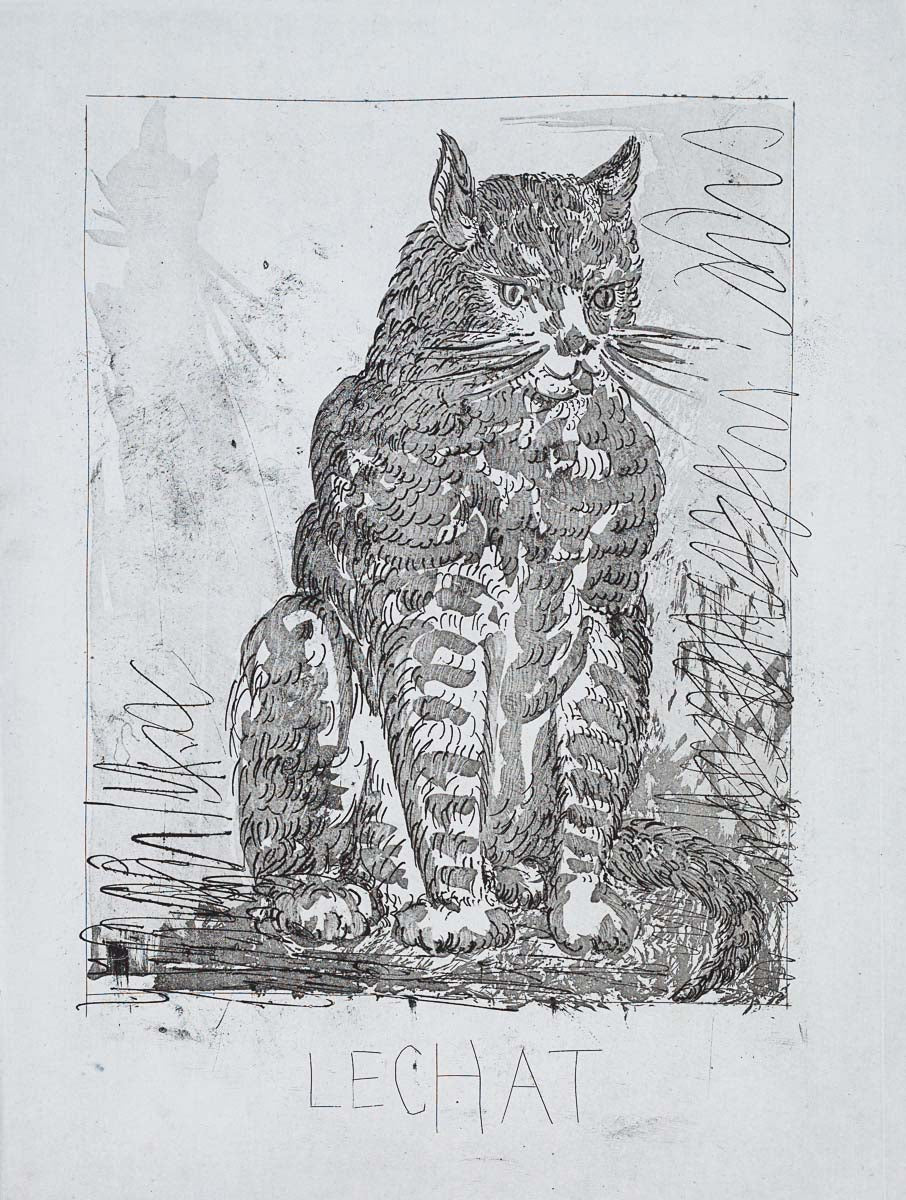 The Cat, 1942  (Histoire Naturelle - Textes de Buffon, B.333) by Pablo Picasso