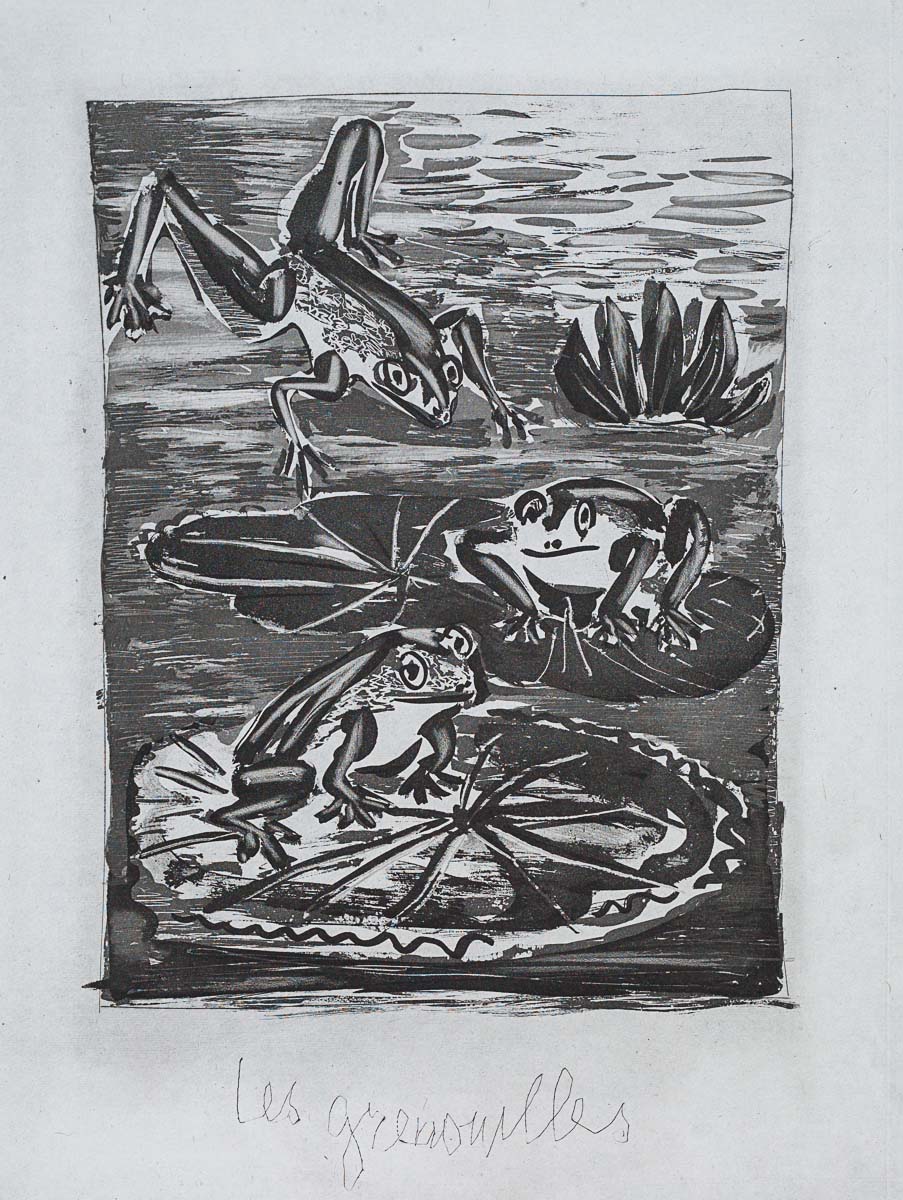 The Frog, 1942 (Histoire Naturelle - Textes de Buffon, B.357) by Pablo Picasso