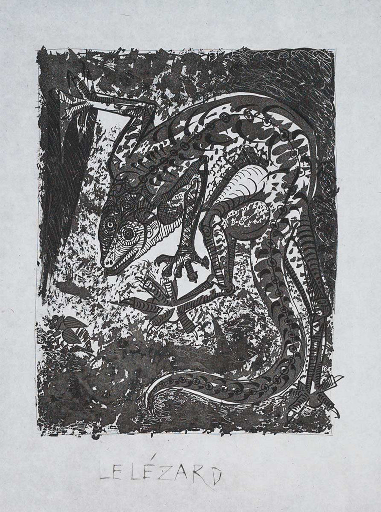 The Lizard, 1942 (Histoire Naturelle - Textes de Buffon, B.355) by Pablo Picasso