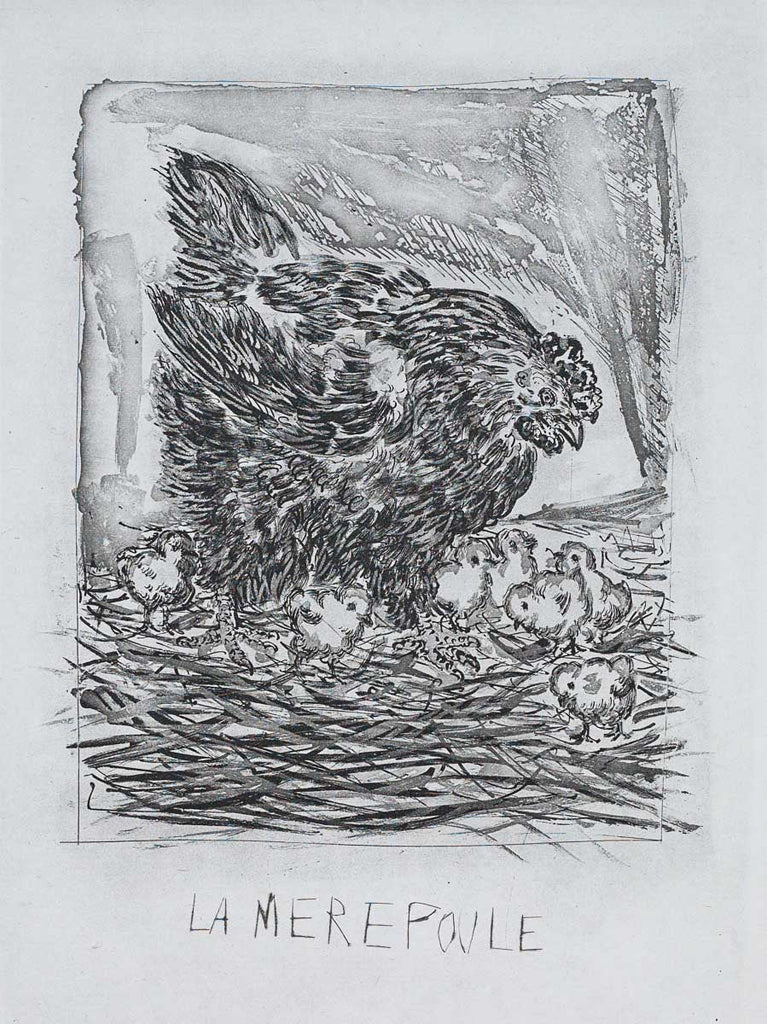 The Mother Hen, 1942 (Histoire Naturelle - Textes de Buffon, B.345) by Pablo Picasso