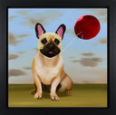 Balloon Dog IV (Pug) by Robert Deyber framed