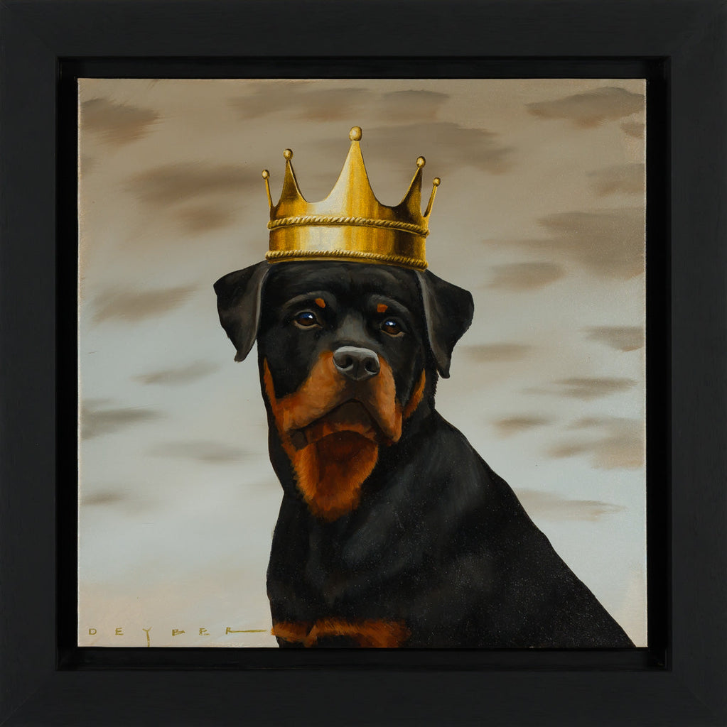 Paw Prince II (Rottweiler Portrait), 2021 by Robert Deyber